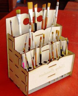 طرح لوازم آرایش سازماندهی برای برش لیزری - make up organizer for laser cut ve - برای دستگاه CNC چوب و لیزر (سی ان سی)