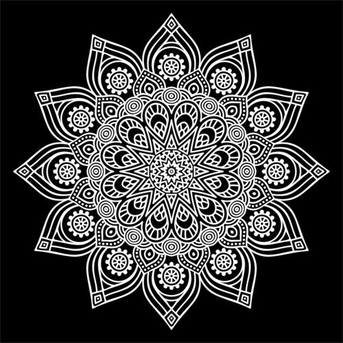 طرح ماندالا - mandala 04 - برای دستگاه CNC چوب و لیزر (سی ان سی)