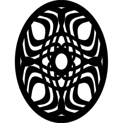 طرح ماندالا تزئین - mandala 5 ornament - برای دستگاه CNC چوب و لیزر (سی ان سی)