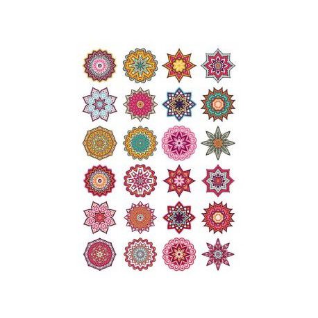 طرح ماندالا تزئینی المنت - mandala decorative elem 9 ve - برای دستگاه CNC چوب و لیزر (سی ان سی)