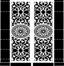 طرح دانلود طرح‌های ماندالا با درب چوبی - mandala motifs door download - برای دستگاه CNC چوب و لیزر (سی ان سی)