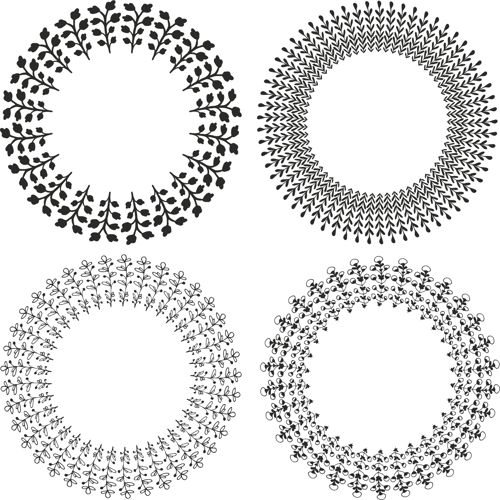 طرح ماندالا حلقه تزئین - mandala wreath ornament ve - برای دستگاه CNC چوب و لیزر (سی ان سی)