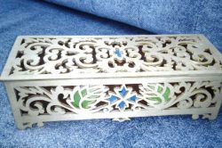 طرح جعبه چوبی طرح‌دار مرمری برای برش لیزری cnc - marble patterned wooden box for laser cut cnc ve - برای دستگاه CNC چوب و لیزر (سی ان سی)