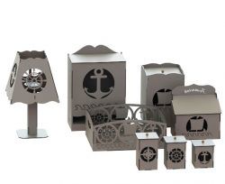 طرح چراغ دریایی برای برش لیزر cnc - maritime lamp for laser cut cnc ve - برای دستگاه CNC چوب و لیزر (سی ان سی)