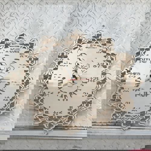 طرح ساعت ساعت ساعت matemetik - matemetik saati clock - برای دستگاه CNC چوب و لیزر (سی ان سی)