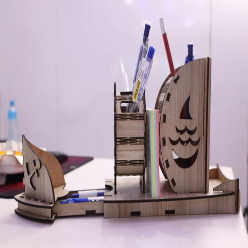 طرح جا مداد کابینتی کابینتی قلم میز سازماندهنده برش لیزری - mdf ship pencil holder pen holder desk organizer laser cut ve - برای دستگاه CNC چوب و لیزر (سی ان سی)