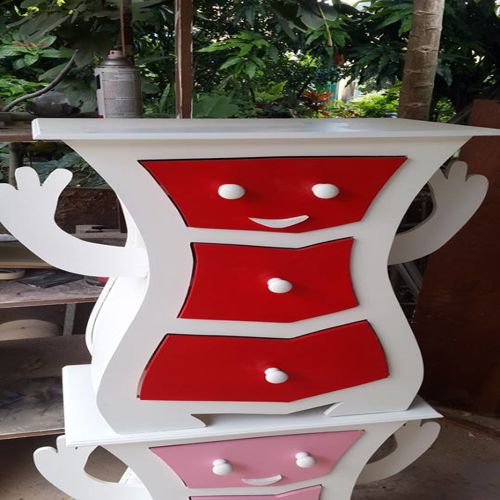 طرح mesa de luz de 3 cajones y cajon - mesa de luz de 3 cajones y 1 cajon - برای دستگاه CNC چوب و لیزر (سی ان سی)