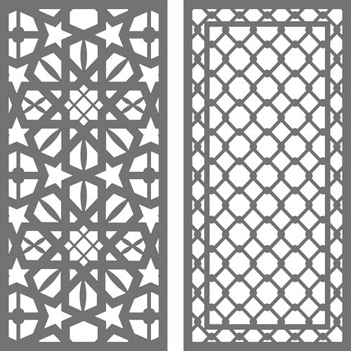 طرح پارتیشن مش جداکننده درز شبکه پانل پارچه - mesh partition divider seamless lattice panel - برای دستگاه CNC چوب و لیزر (سی ان سی)