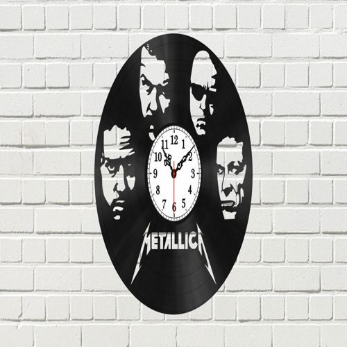 طرح ساعت دیواری متالیکا برای برش لیزری قاب - metallica wall clock for laser cut ve - برای دستگاه CNC چوب و لیزر (سی ان سی)