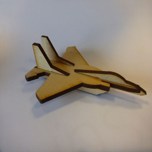 طرح هواپیمای جنگنده مینی اف لیزری - mini f15 fighter aircraft laser cut - برای دستگاه CNC چوب و لیزر (سی ان سی)