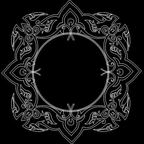 طرح قاب آینه 00 7 - mirror frame 0057 - برای دستگاه CNC چوب و لیزر (سی ان سی)