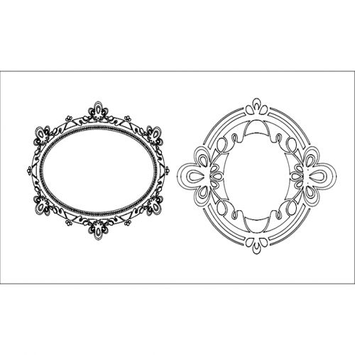 طرح قاب آینه آینا - mirror frame ayna - برای دستگاه CNC چوب و لیزر (سی ان سی)