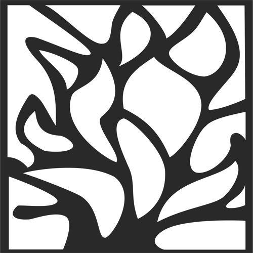 طرح modern-floral-lattice-stencil-panel-room-divider-seamless-for-laser-cut-ve
