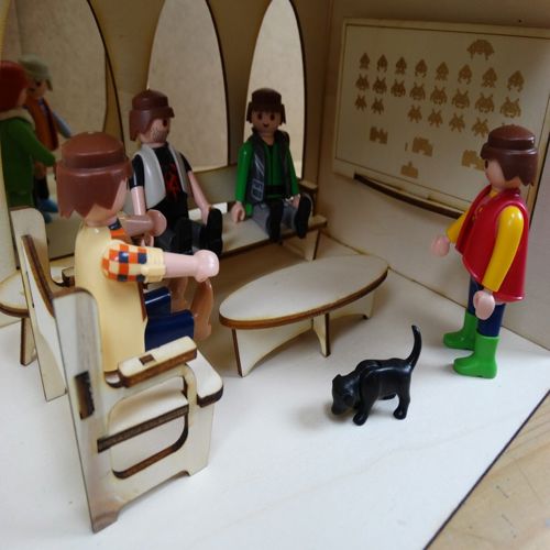 طرح خانه مدرن خانه عروسک چوبی اسباب بازی برای کودکان - modern house wooden doll house 3mm toys for children - برای دستگاه CNC چوب و لیزر (سی ان سی)