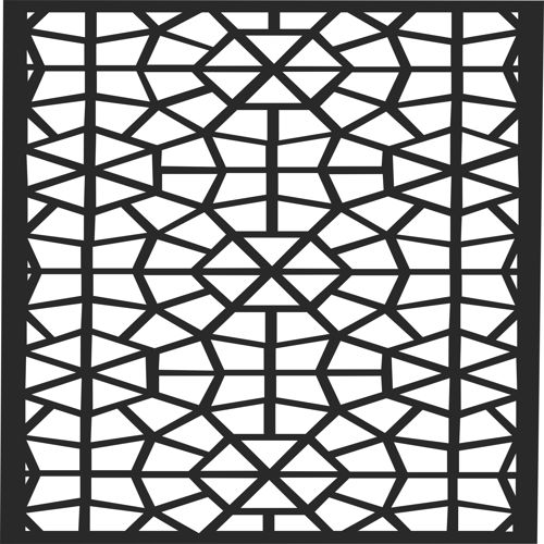 طرح پنل مدرن گلدار شبکه‌ای استنسیل جداکننده اتاق برای برش لیزر - modern panel floral lattice stencil room divider for laser cut ve - برای دستگاه CNC چوب و لیزر (سی ان سی)