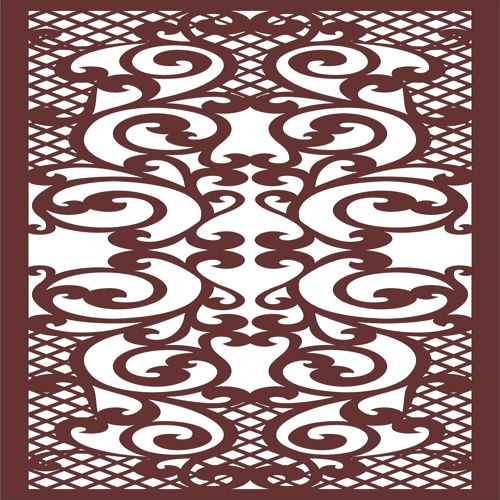 طرح پارتیشن مدرن حریم خصوصی داخلی مشبک پنل - modern privacy partition indoor lattice panel - برای دستگاه CNC چوب و لیزر (سی ان سی)