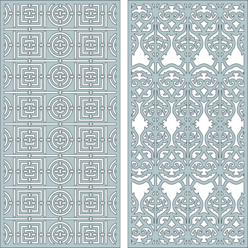 طرح پارتیشن مدرن حریم خصوصی داخلی مشبک جداکننده اتاق - modern privacy partition indoor lattice room divider - برای دستگاه CNC چوب و لیزر (سی ان سی)