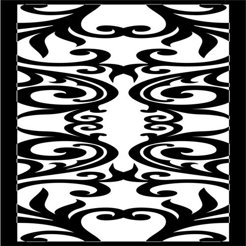 طرح modern-privacy-partition-indoor-panel-floral-lattice-stencil-design-for-laser-cut-ve