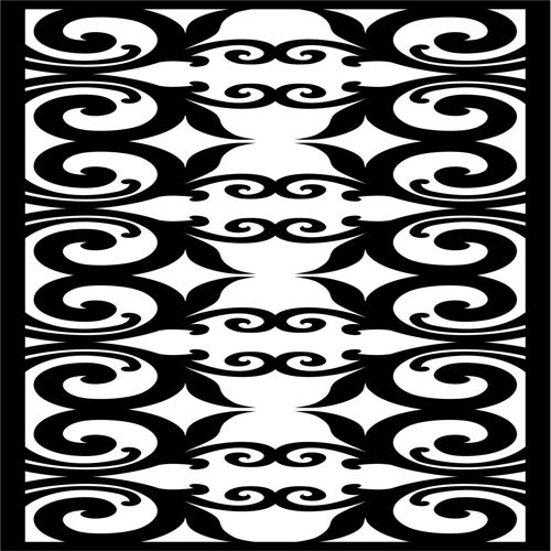 طرح modern-privacy-partition-indoor-panel-floral-lattice-stencil-for-laser-cut-ve