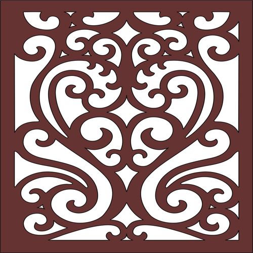 طرح پارتیشن مدرن حریم خصوصی داخلی پانل مشبک طراحی برای برش لیزر شیشه - modern privacy partition indoor panel lattice design for laser cut ve - برای دستگاه CNC چوب و لیزر (سی ان سی)