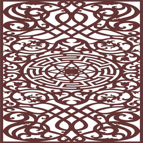 طرح طراحی پارتیشن مدرن حریم خصوصی داخلی پنل اسکرین برای برش لیزر - modern privacy partition indoor panel screen design for laser cutting - برای دستگاه CNC چوب و لیزر (سی ان سی)