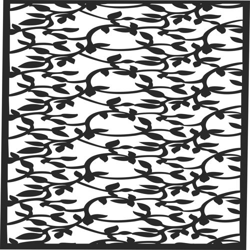 طرح modern-privacy-partition-indoor-panels-room-divider-floral-lattice-stencil-seamless
