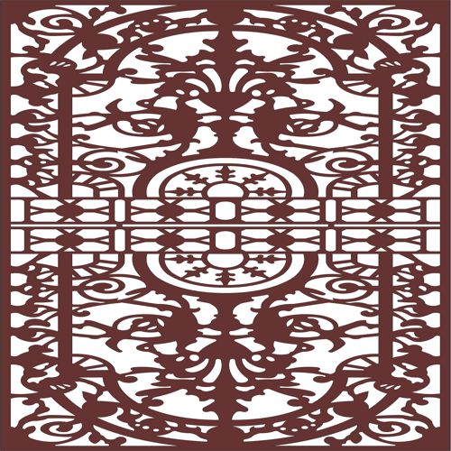 طرح پارتیشن مدرن با پنل صفحه جداکننده اتاق برای برش لیزر - modern privacy partition panel screen room divider for laser cutting - برای دستگاه CNC چوب و لیزر (سی ان سی)