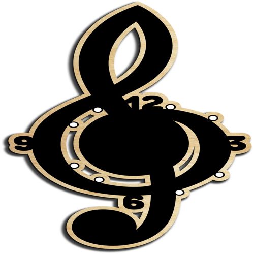 طرح قالب‌های ساعت دیواری مدرن برای برش لیزری نسخه - modern wall clock templates for laser cut ve - برای دستگاه CNC چوب و لیزر (سی ان سی)