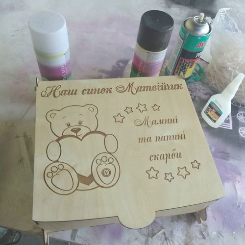 طرح جعبه گنج مادر برای برش لیزری - mom treasure box for laser cut ve - برای دستگاه CNC چوب و لیزر (سی ان سی)
