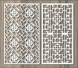 طرح پارتیشن گل پول شکل برای برش لیزر cnc - money flower shaped partition for laser cut cnc - برای دستگاه CNC چوب و لیزر (سی ان سی)