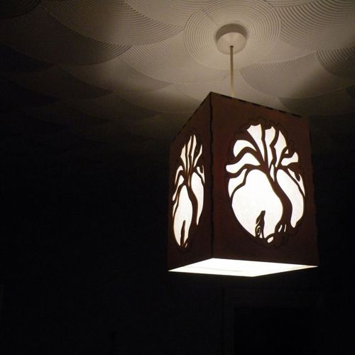 طرح قالب چراغ خواب شب ماه خرگوش الگو - moon hare night light lamp template - برای دستگاه CNC چوب و لیزر (سی ان سی)