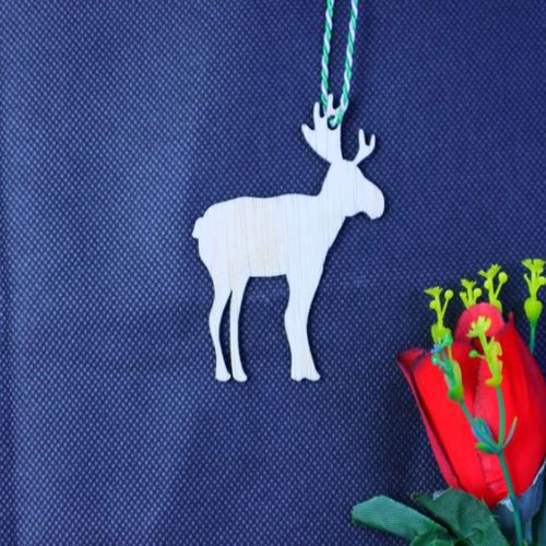 طرح moose-christmas-tree-ornament-laser-cut-ve