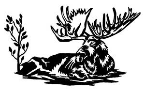 طرح صحنه گوزن - moose scene - برای دستگاه CNC چوب و لیزر (سی ان سی)