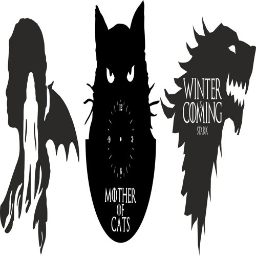 طرح مادر گربه‌ها برای برش لیزری - mother of cats for laser cut ve - برای دستگاه CNC چوب و لیزر (سی ان سی)