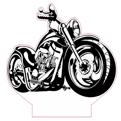 طرح motorcycle-3d-led-illusion-night-light-template-ve