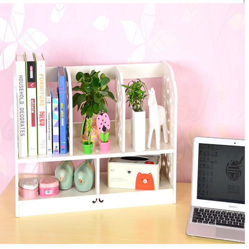 طرح قفسه کتابخانه چندمنظوره رومیزی کتاب - multifunction desktop storage rack bookcase - برای دستگاه CNC چوب و لیزر (سی ان سی)