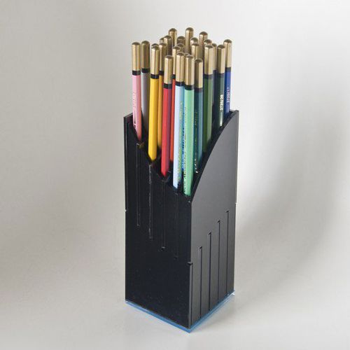 طرح جا مداد چند سوراخه لیزری - multi hole pencil holder laser cut - برای دستگاه CNC چوب و لیزر (سی ان سی)