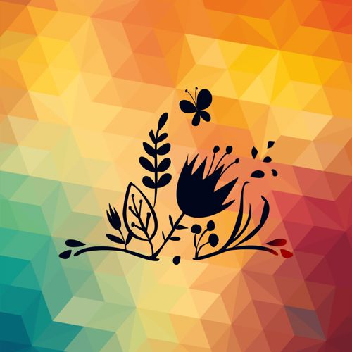 طرح طبیعت گل - nature with flower - برای دستگاه CNC چوب و لیزر (سی ان سی)