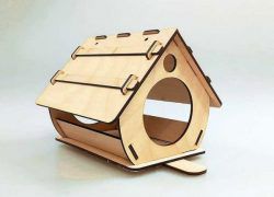 طرح لانه سازی خانه به خانه پرندگان برای برش لیزر cnc - nesting houses to house birds for laser cut cnc - برای دستگاه CNC چوب و لیزر (سی ان سی)