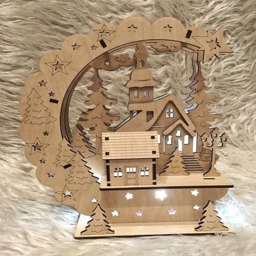 طرح چراغ عید نوروز برای برش لیزری - new year eve lamp for laser cut ve - برای دستگاه CNC چوب و لیزر (سی ان سی)