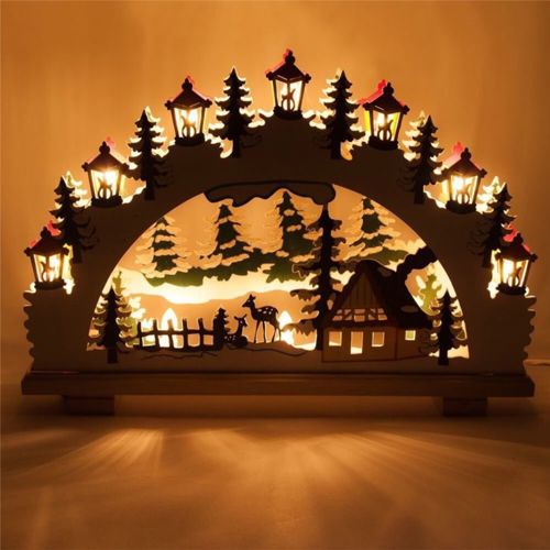 طرح‌ها و نقشه‌های چراغ شب سال نو برای برش لیزری - new year night light drawings and layouts 2 for laser cutting ve - برای دستگاه CNC چوب و لیزر (سی ان سی)