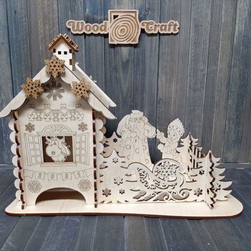 طرح چایخانه‌های سال نو برای برش لیزری روکش - new year tea houses for laser cut ve - برای دستگاه CNC چوب و لیزر (سی ان سی)