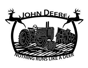 طرح هیچ چیز مثل یک گوزن دویدن نیست - nothing runs like a deer - برای دستگاه CNC چوب و لیزر (سی ان سی)