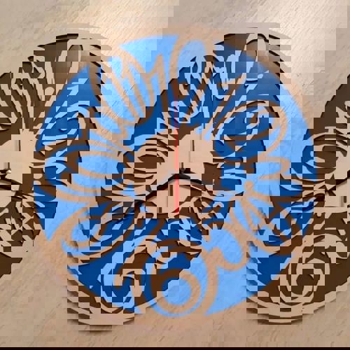 طرح ساعت دیواری چوبی طرح اعداد برش لیزری - numbers pattern wooden wall clock laser cut ve - برای دستگاه CNC چوب و لیزر (سی ان سی)