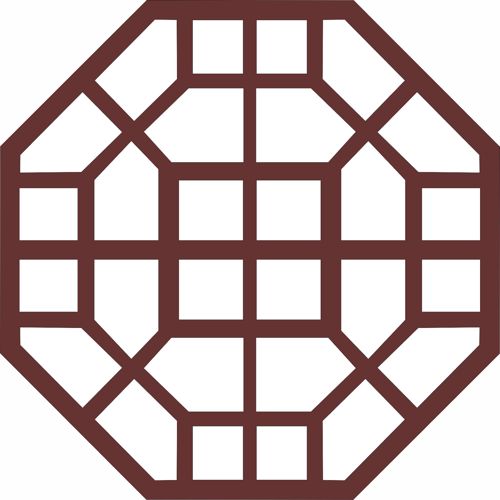 طرح تقسیم‌کننده هشت‌ضلعی درز جلی پنل برای برش لیزری - octagonal divider seamless jali panel for laser cutting - برای دستگاه CNC چوب و لیزر (سی ان سی)