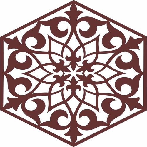 طرح الگوهای جداکننده هشت‌ضلعی درز برای برش لیزر - octagonal divider seamless jali patterns for laser cut ve - برای دستگاه CNC چوب و لیزر (سی ان سی)