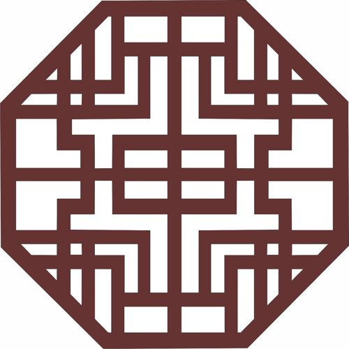 طرح تقسیم‌کننده هشت‌ضلعی درز به سبک جلی برای برش لیزری - octagonal divider seamless jali style for laser cutting - برای دستگاه CNC چوب و لیزر (سی ان سی)