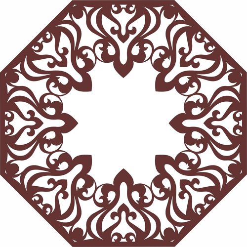 طرح الگوی شبکه درز اتاق نشیمن هشت ضلعی برای برش لیزری - octagonal living room seamless lattice pattern for laser cut ve - برای دستگاه CNC چوب و لیزر (سی ان سی)