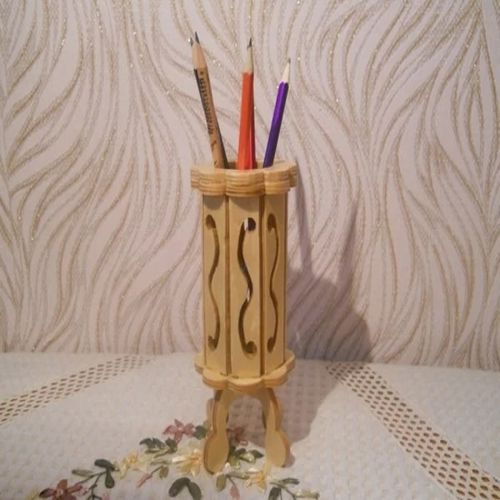 طرح میز هشت ضلعی جا مداد مستطیلی لیزری - octagonal table pencil holder stand laser cut ve - برای دستگاه CNC چوب و لیزر (سی ان سی)