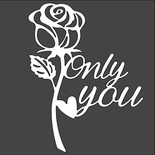 طرح only-you-rose-wall-decor-for-laser-cutting-ve
